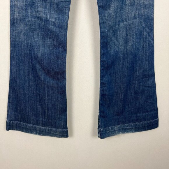 Citizens Of Humanity Jeans Womens 28 Blue High Rise Wide Leg Dark Wash Stretch - Picture 9 of 16